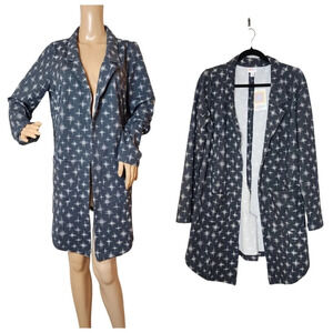 NWT Lularoe Gwen Grey Blazer Cardigan Open Front Pockets Women's Size Medium